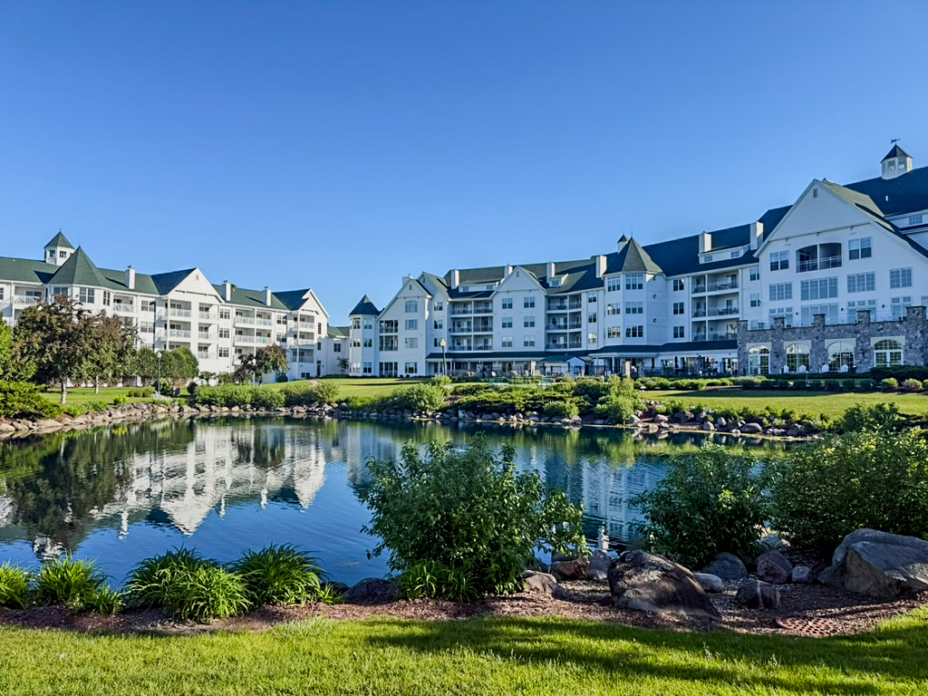 Elkhart Lake - Osthoff Resort Reflection on Pond - Rachel K Belkin
